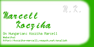 marcell kocziha business card